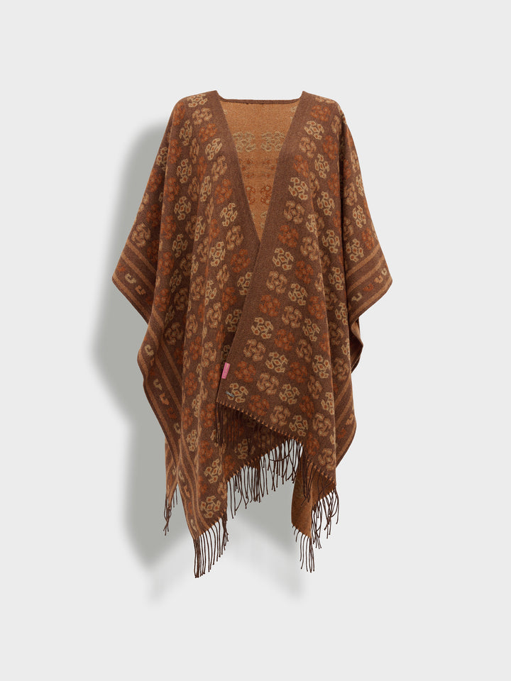 Capa Chancay - 35 De Baby Alpaca Color Marron