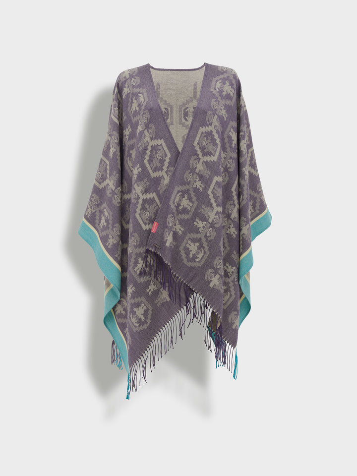 Capa Chimu - 12 De Royal Alpaca Color Morado