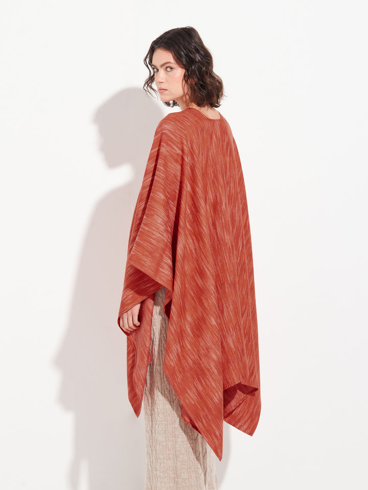 Orange Baby Alpaca Zareli Cape