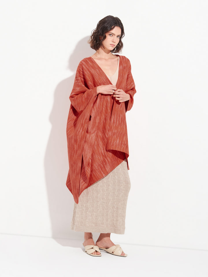 Orange Baby Alpaca Zareli Cape