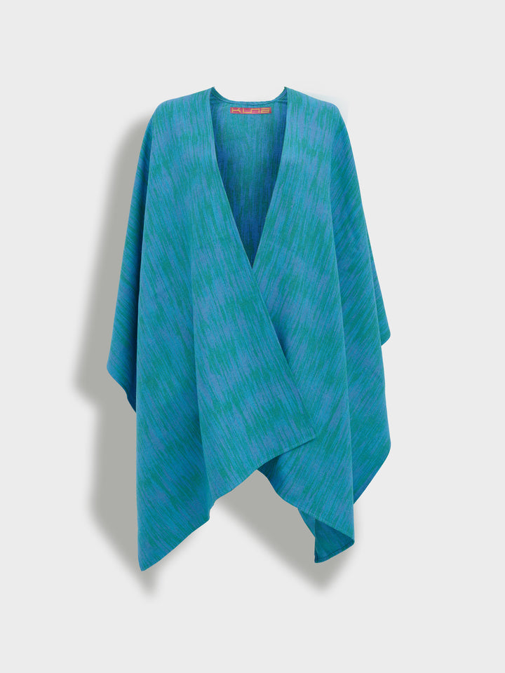 Zareli Baby Alpaca Cape in Green