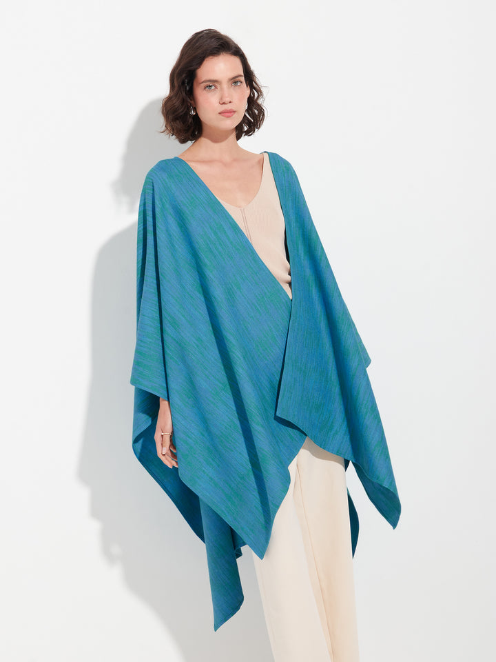 Zareli Baby Alpaca Cape in Green