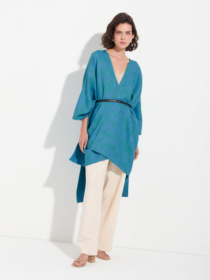 Zareli Baby Alpaca Cape in Green