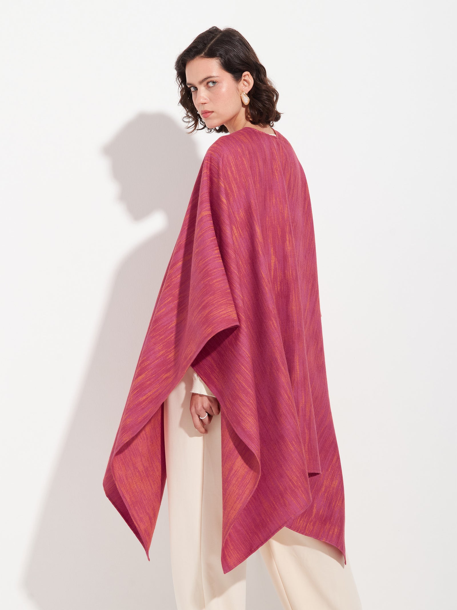 Pink Baby Alpaca Zareli Cape