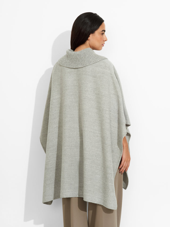 Zendaya Baby Alpaca Cape, Grey