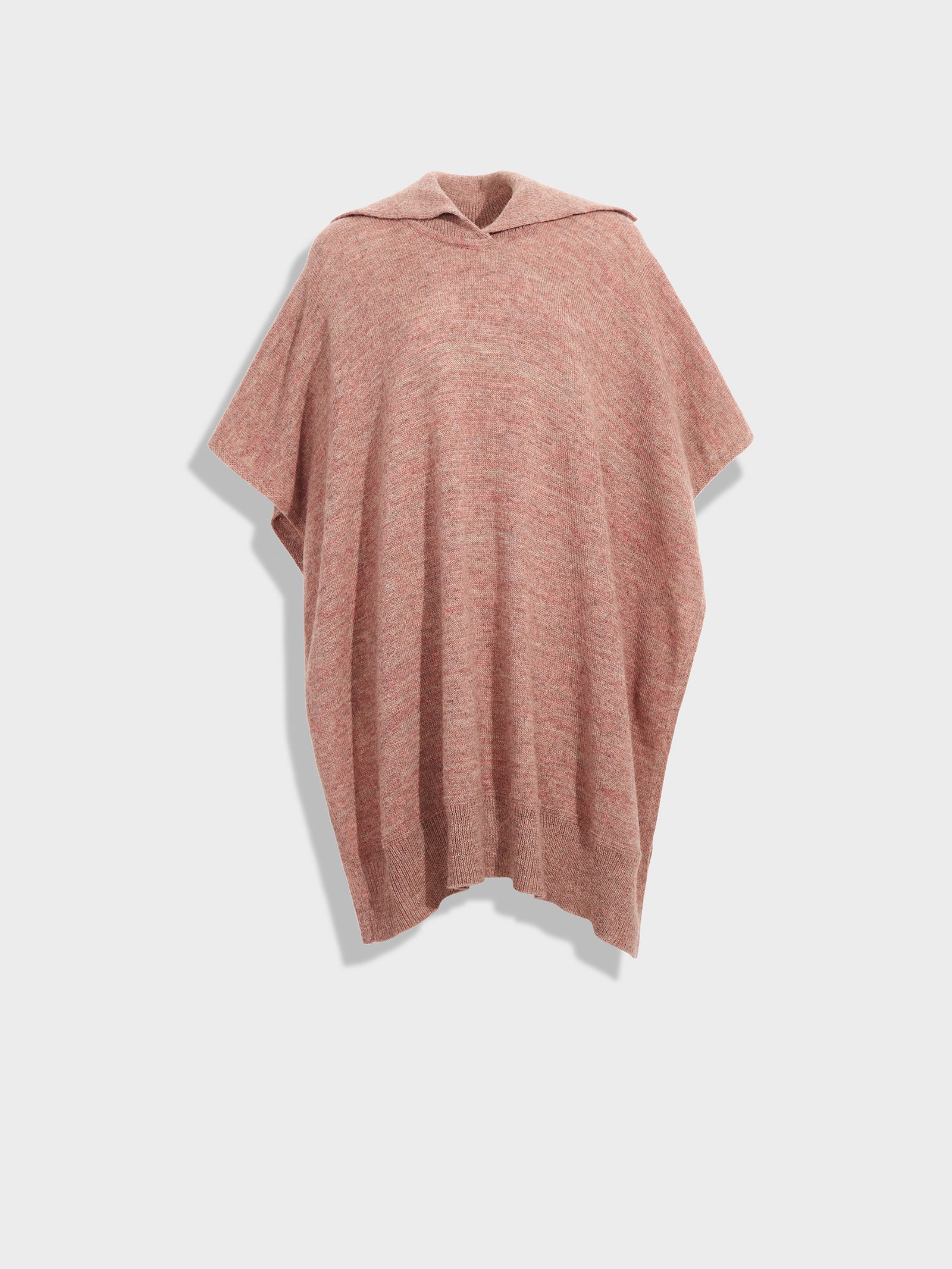 Pink Baby Alpaca Poncho Zoila