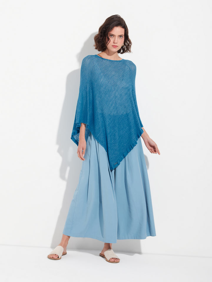 Blue Baby Alpaca Cape