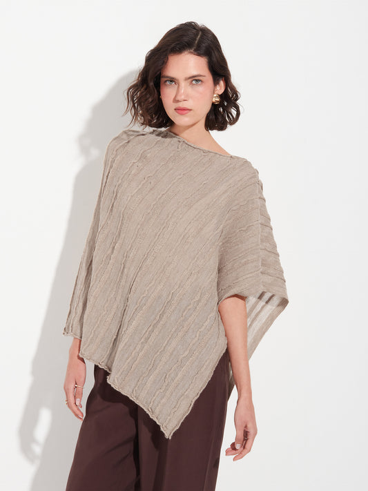 Capa Zarina De Baby Alpaca Color Beige