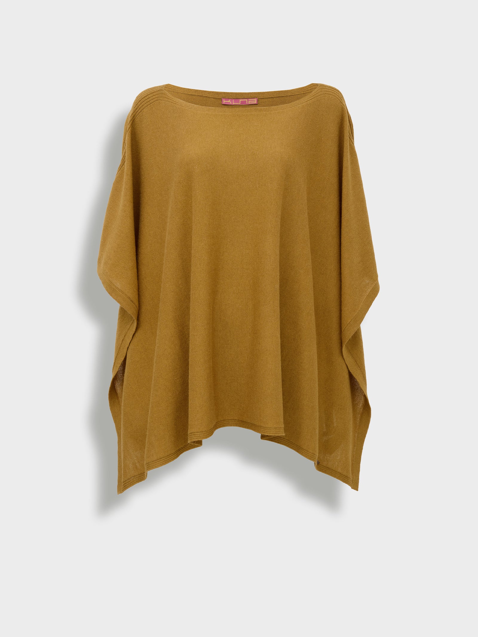 Poncho Zarah De Algodón Color Amarillo