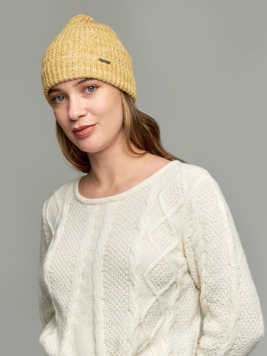 Gorro Ubicate Hat De Baby Alpaca Color Amarillo