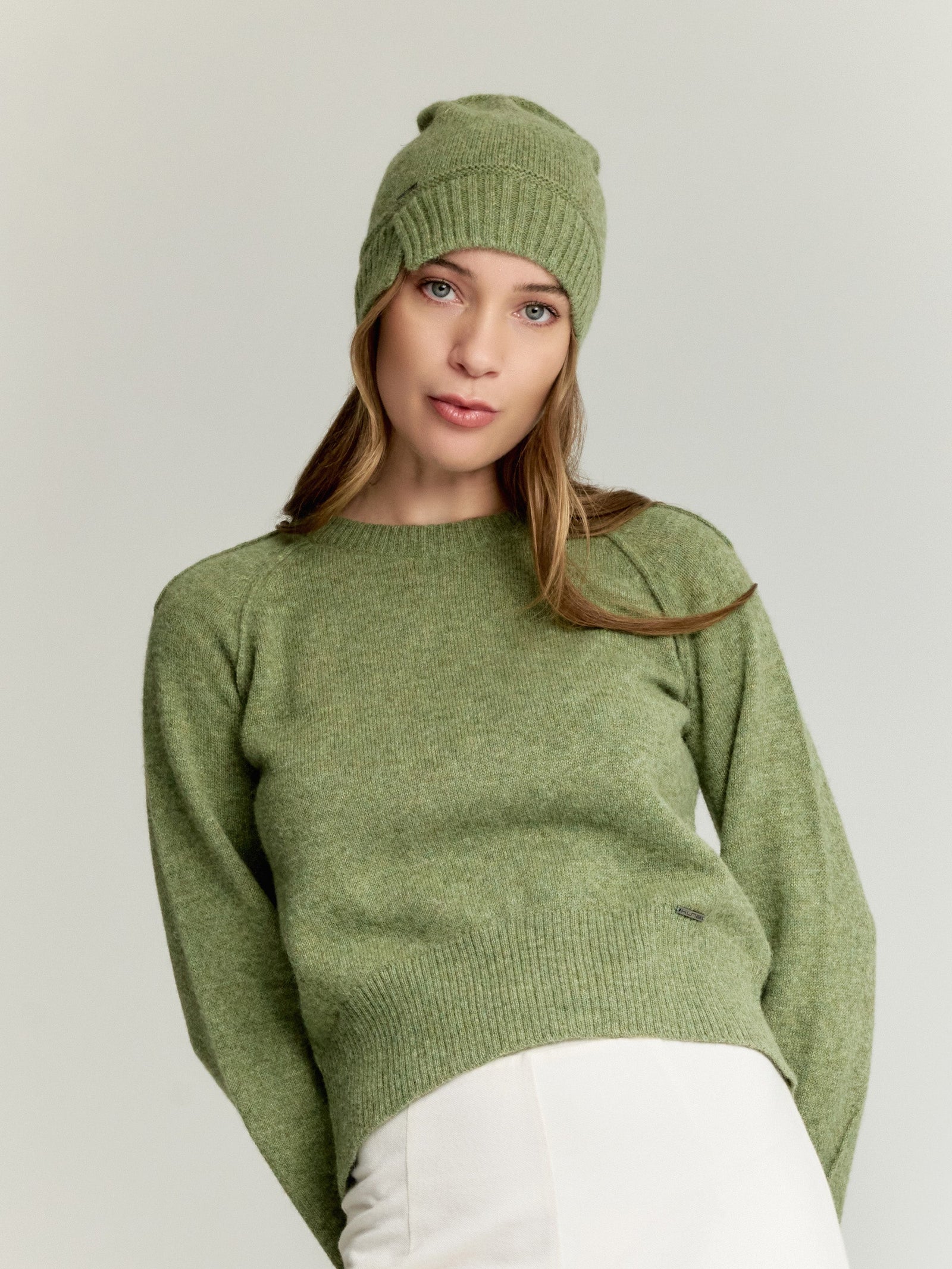 Yrma Baby Alpaca Green Hat