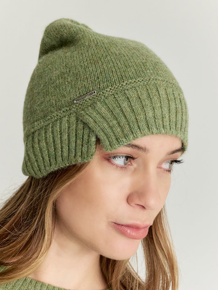 Gorro Yrma De Baby Alpaca Color Verde