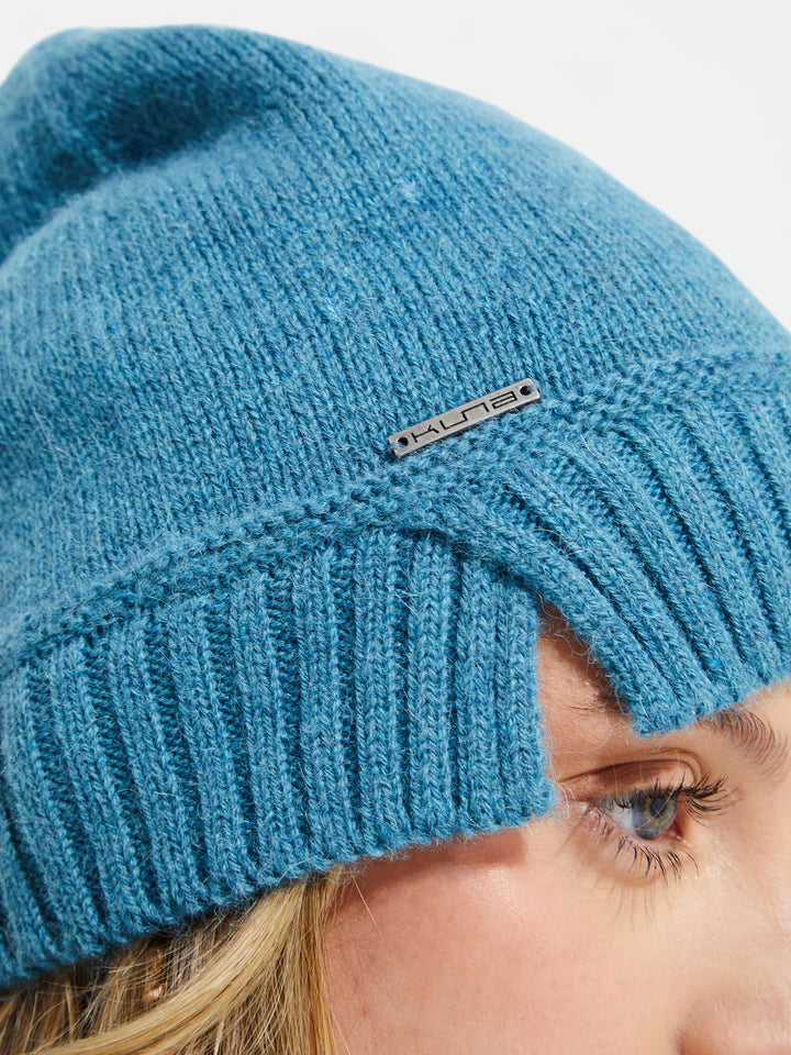Gorro Yrma De Baby Alpaca Color Turquesa