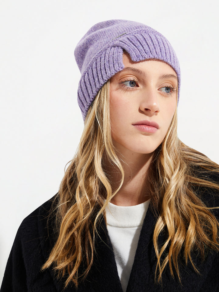 Gorro Yrma De Baby Alpaca Color Morado