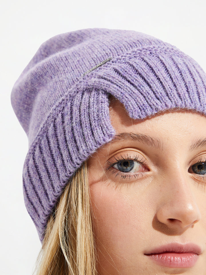 Gorro Yrma De Baby Alpaca Color Morado