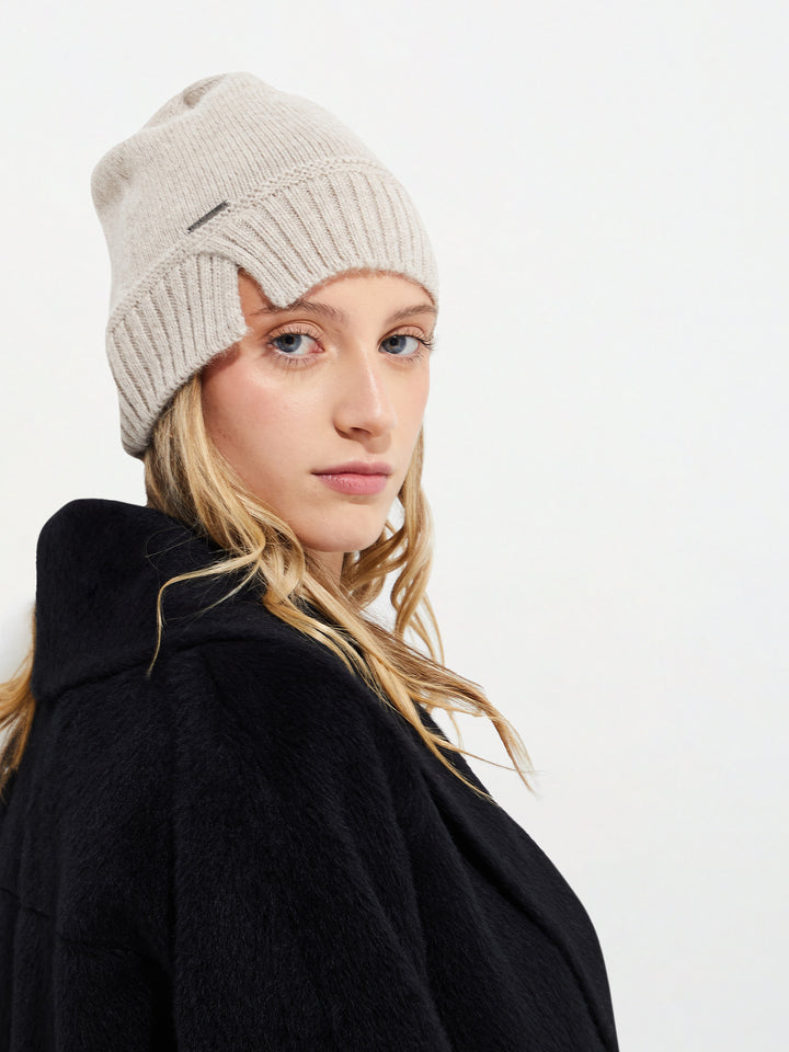 Gorro Yrma De Baby Alpaca Color Beige