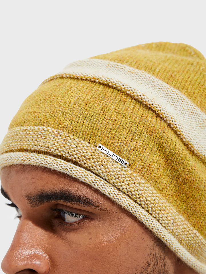 Gorro Ydris De Baby Alpaca Color Amarillo