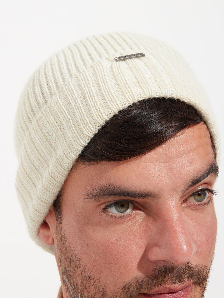 Gorro Apostrofe De Baby Alpaca Color Blanco
