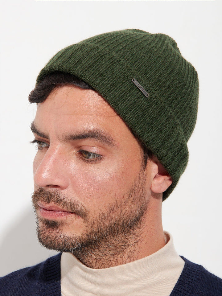 Gorro Apostrofe De Baby Alpaca Color Verde