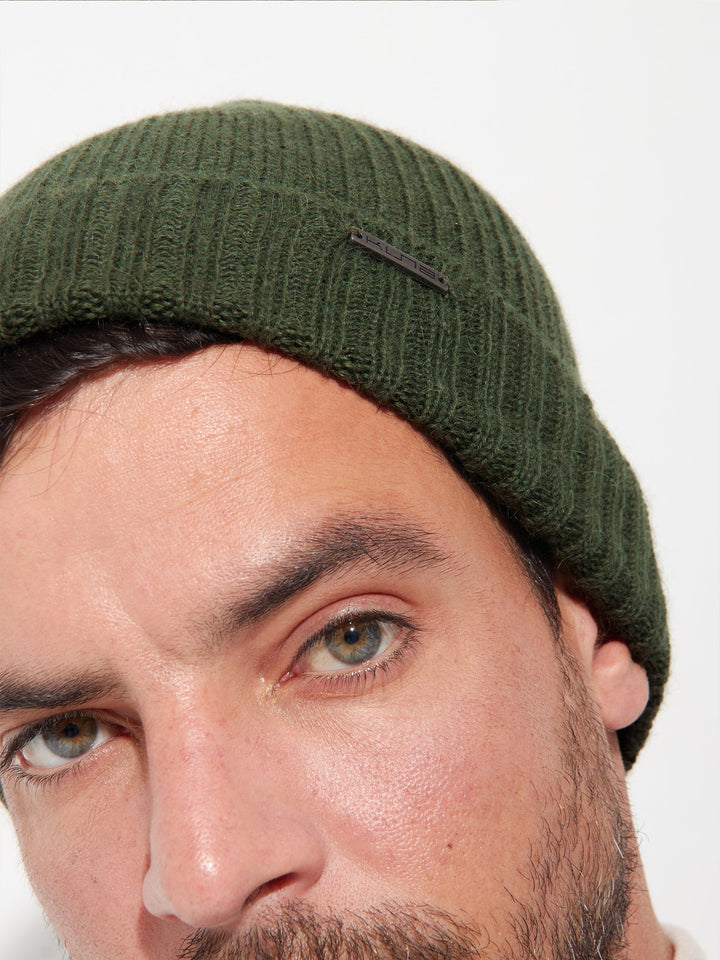 Gorro Apostrofe De Baby Alpaca Color Verde