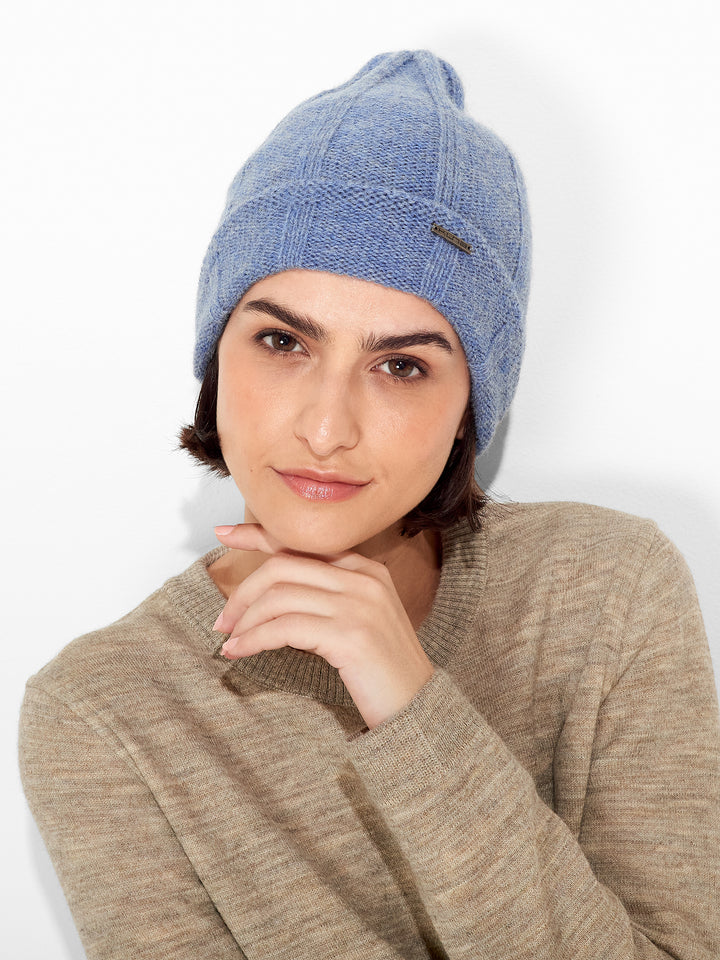 Gorro Zephir De Baby Alpaca Color Celeste