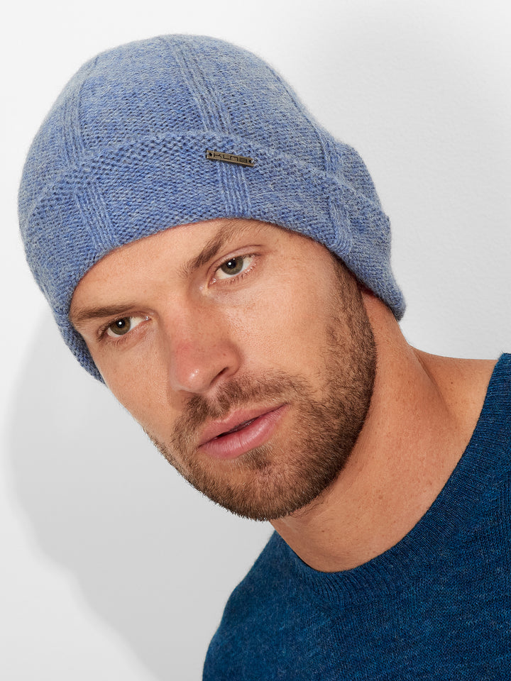 Gorro Zephir De Baby Alpaca Color Celeste