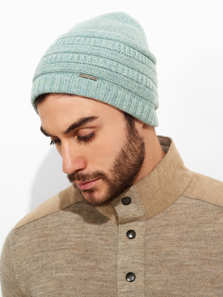 Gorro Zada De Baby Alpaca Color Celeste