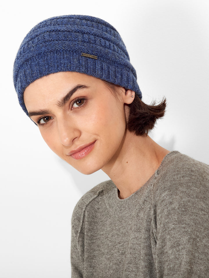 Gorro Zada De Baby Alpaca Color Azul