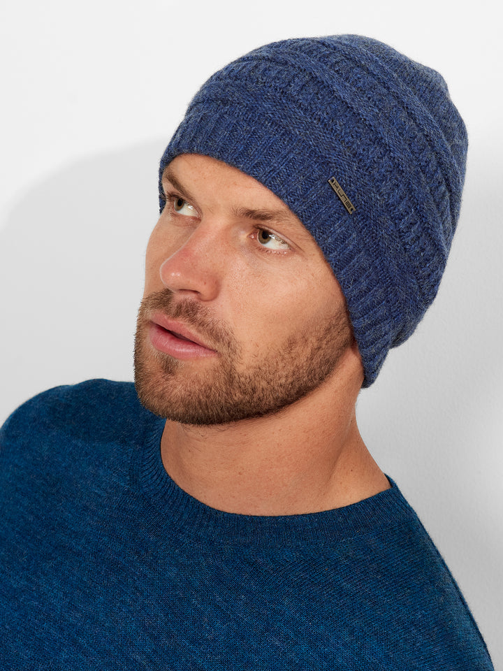 Gorro Zada De Baby Alpaca Color Azul