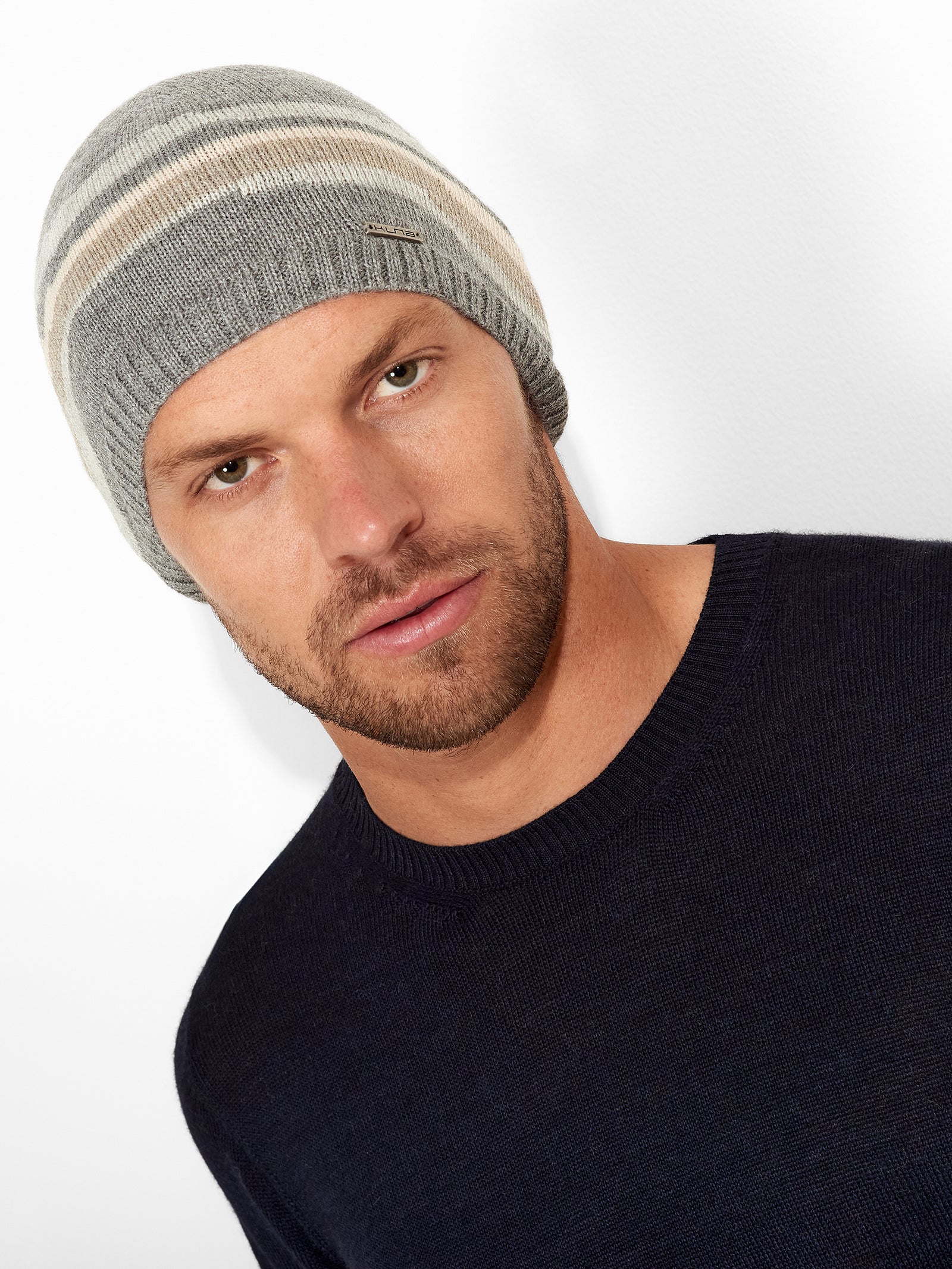 Tsar Beanie in Baby Alpaca Gray