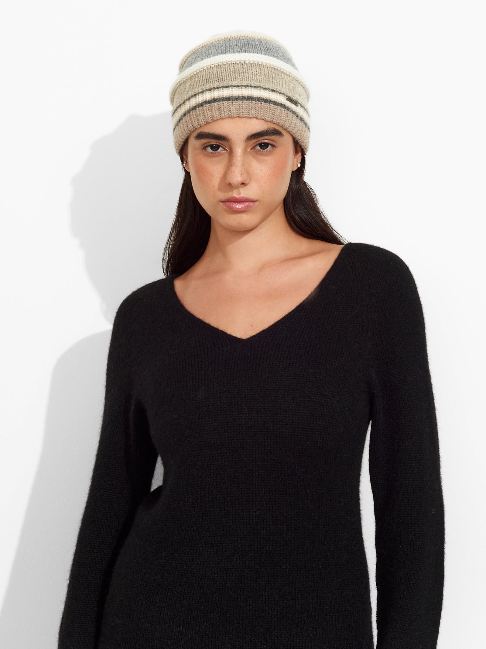Zanni Baby Alpaca Beanie - Beige