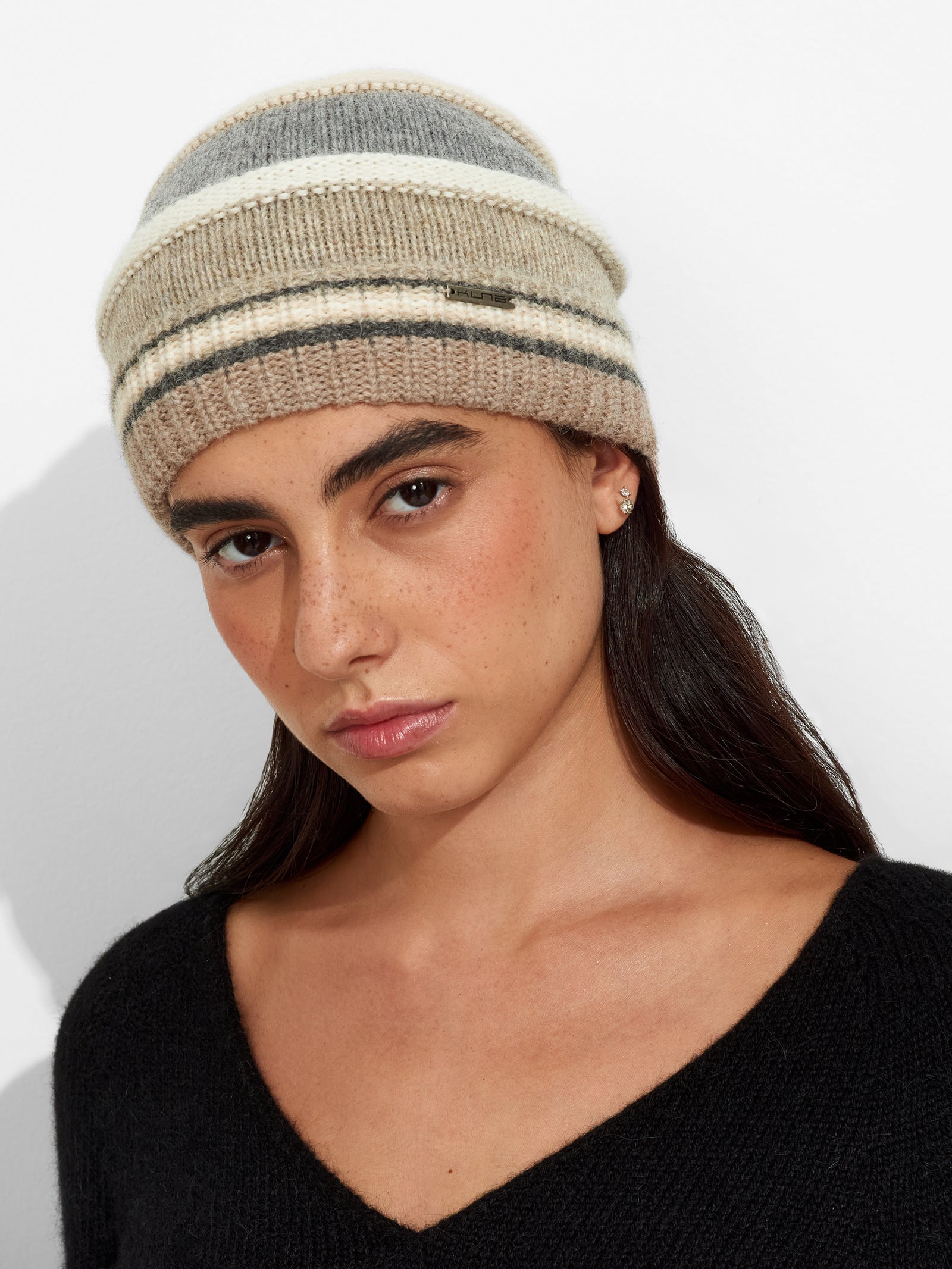 Zanni Baby Alpaca Beanie - Beige