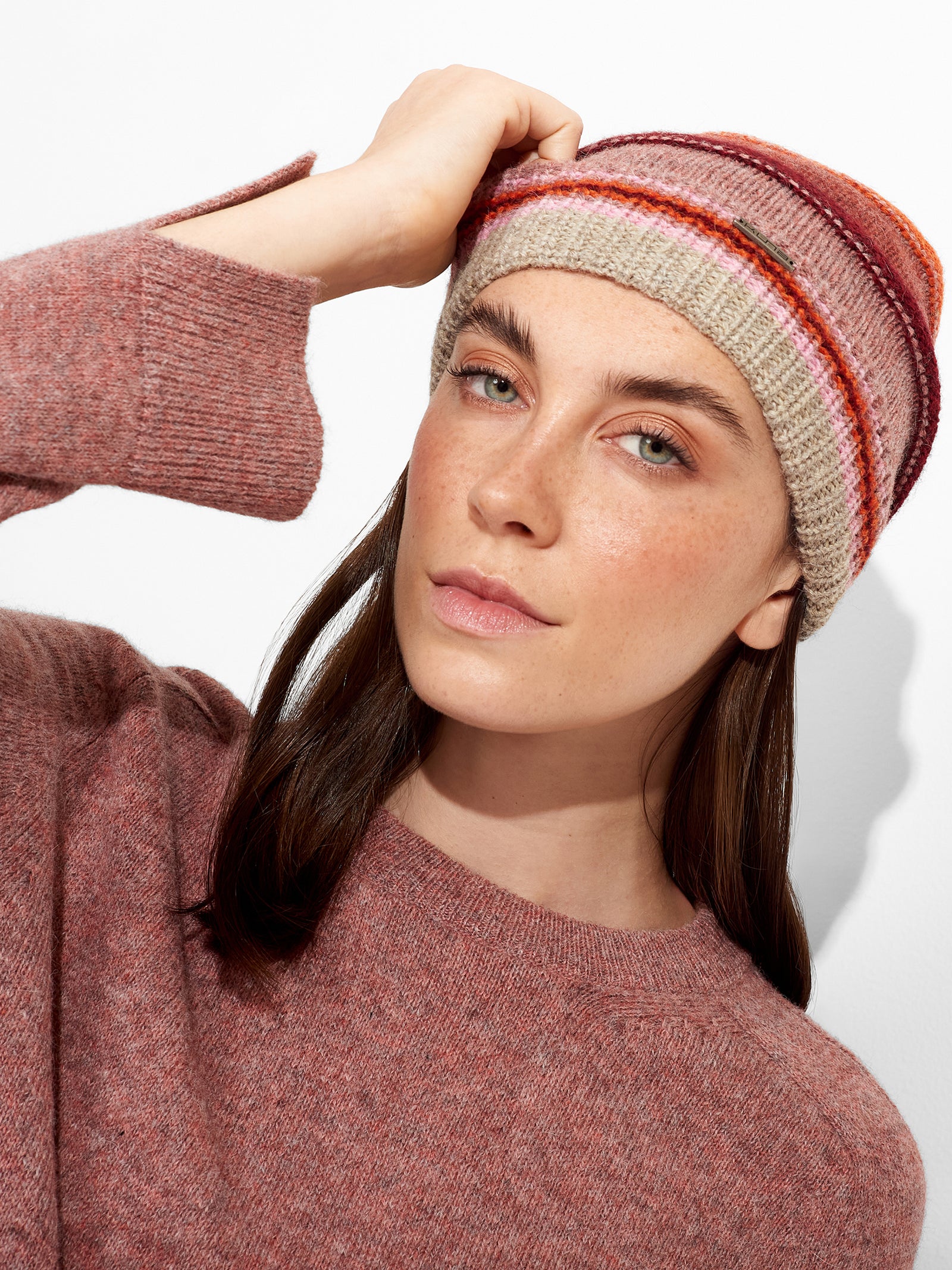 Zanni Baby Alpaca Hat in Pink