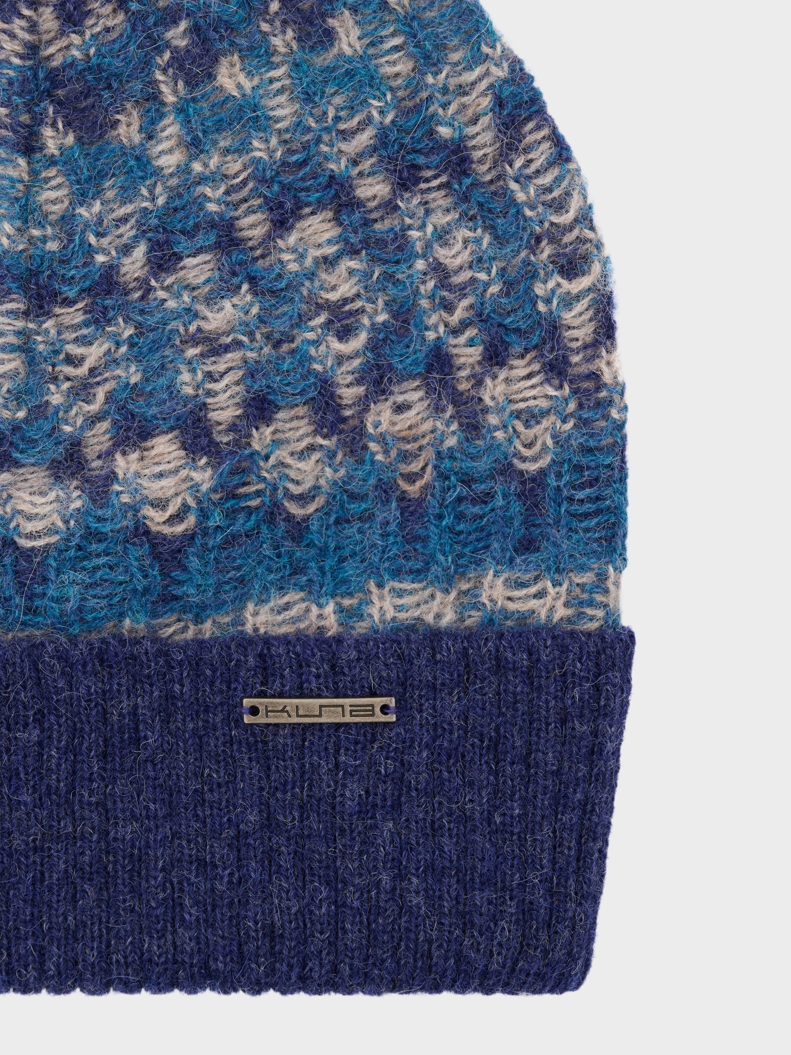 Gorro Calvados De Baby Alpaca Color Azul