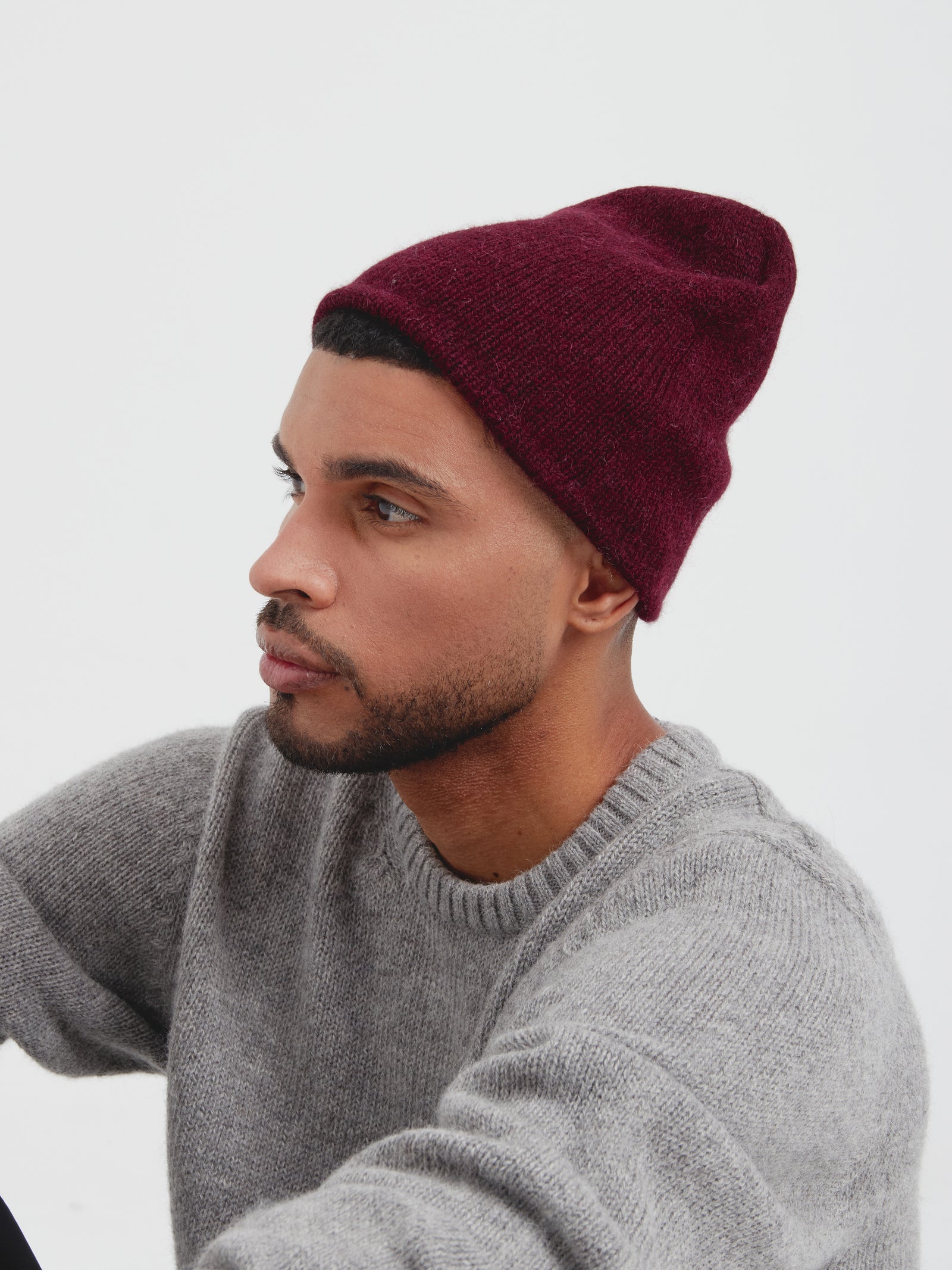 Gorro Choice De Baby Alpaca Color Guinda
