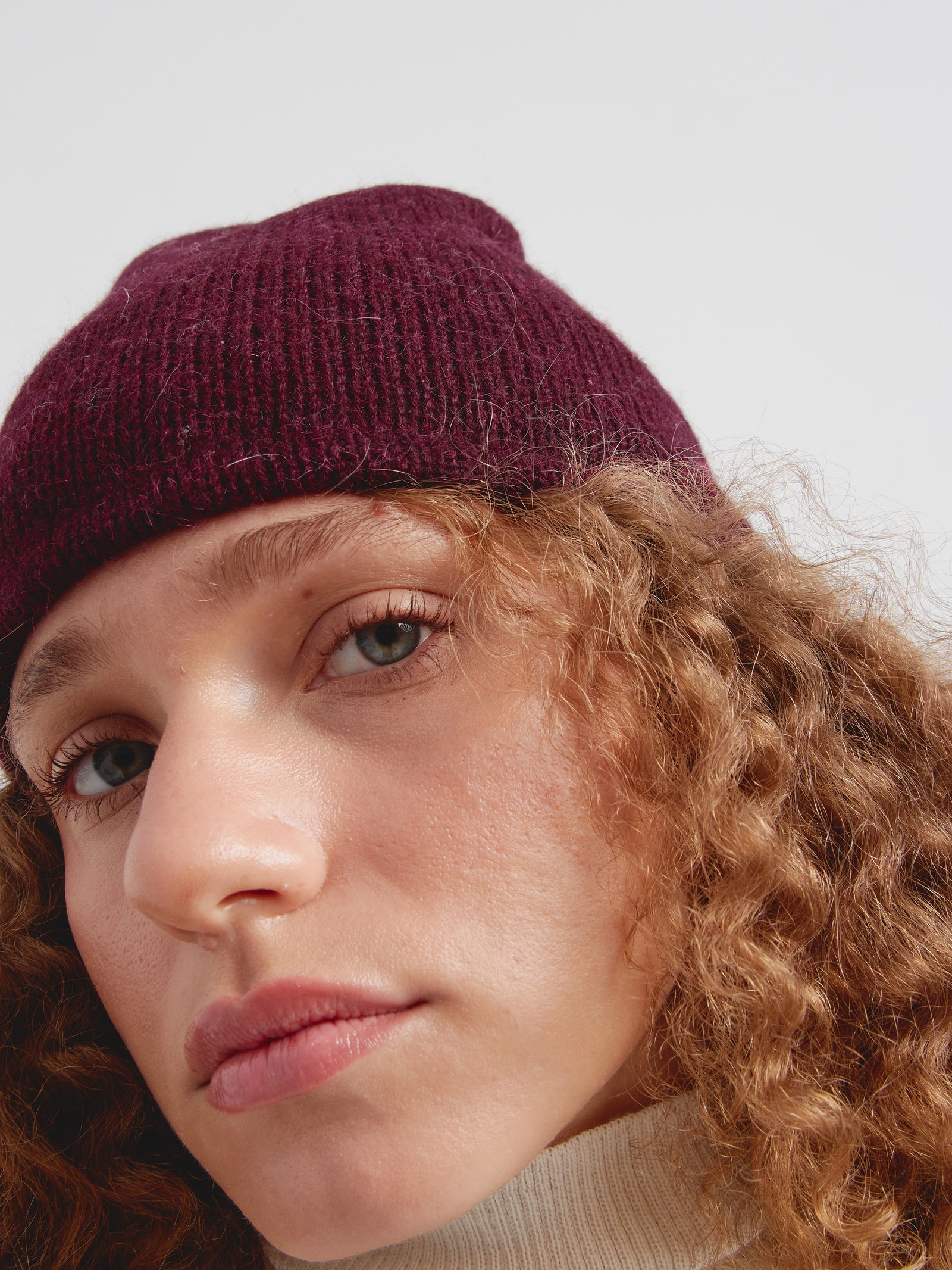 Gorro Choice De Baby Alpaca Color Guinda