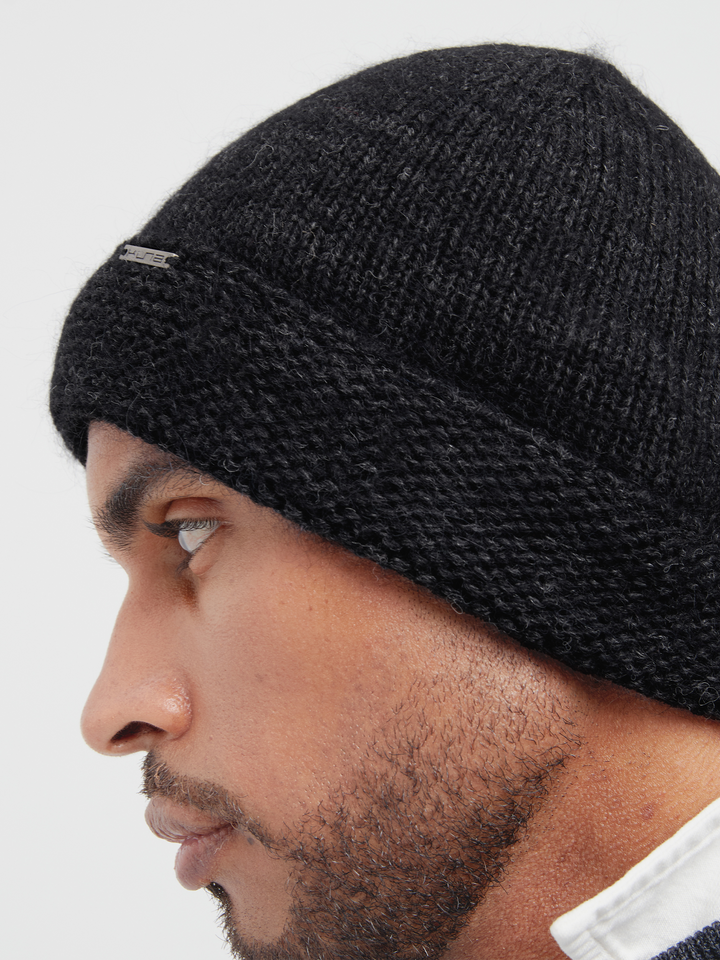 Gorro Cadmio De Baby Alpaca Color Negro