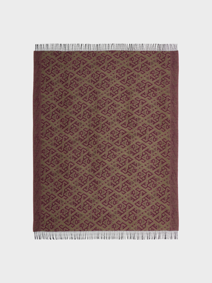 Manta Chincha - 2 De Baby Alpaca Color Rojo
