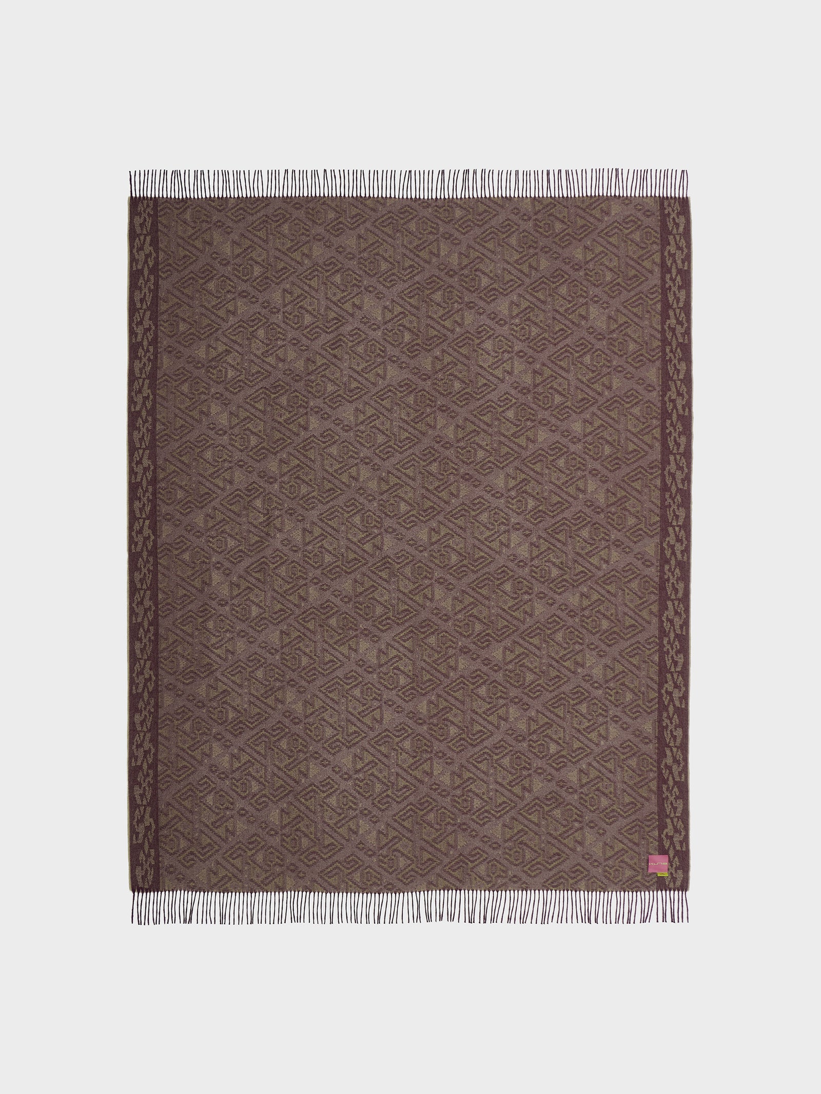 Manta Chincha - 2 Baby Alpaca Maroon Blanket