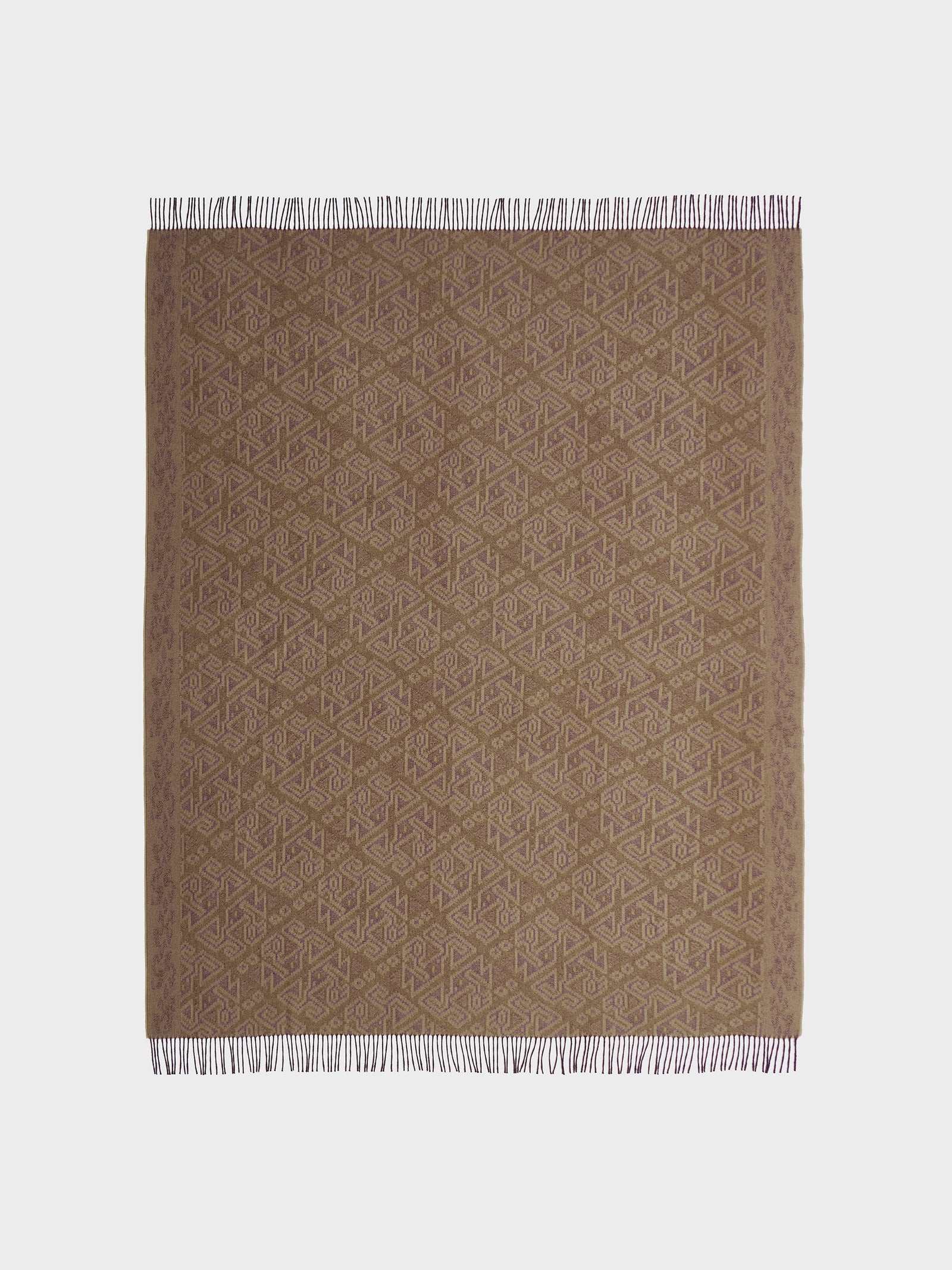 Manta Chincha - 2 Baby Alpaca Maroon Blanket