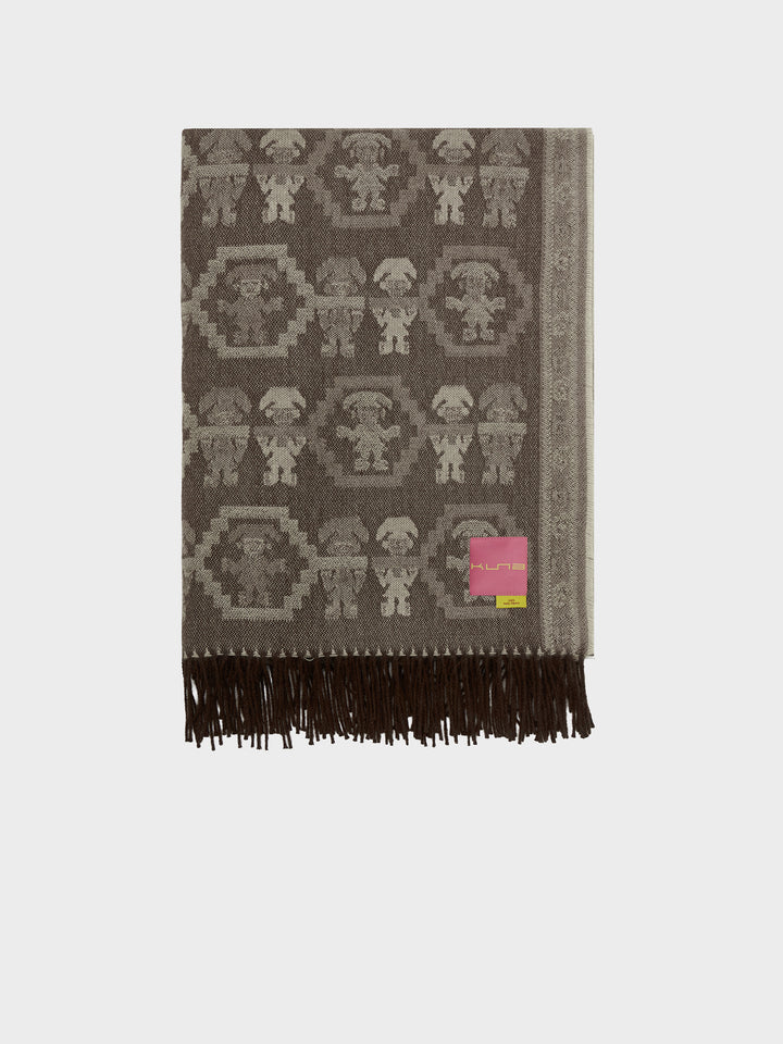 Manta Chimu - 13 De Baby Alpaca Color Beige