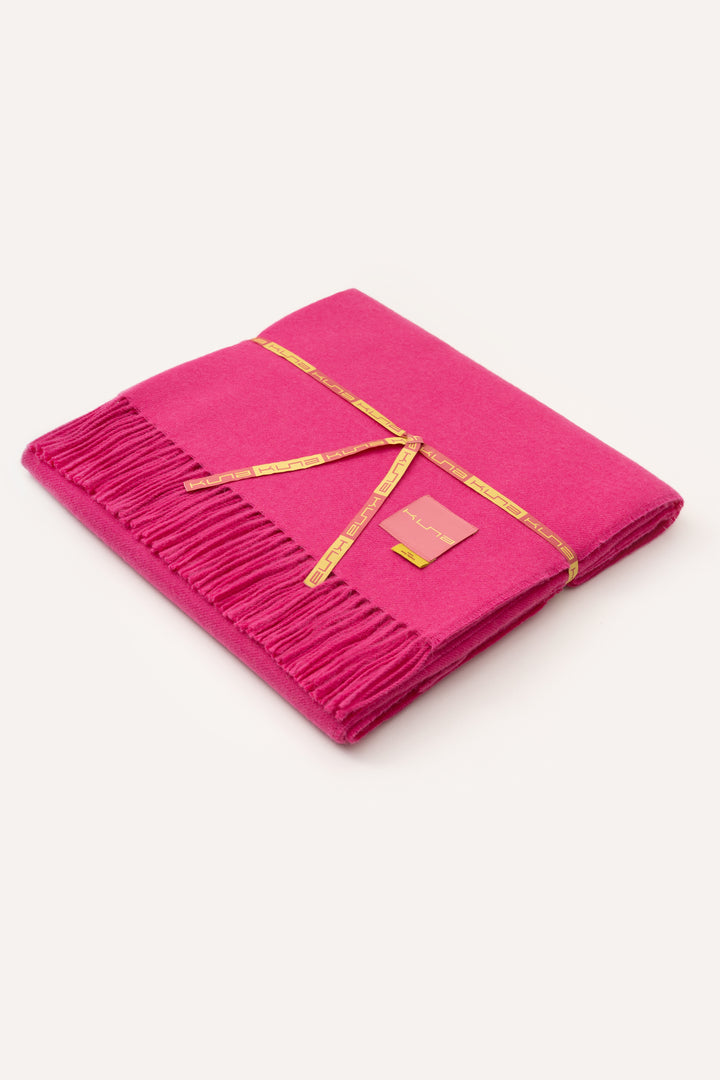 Manta Ydeal De Baby Alpaca Color Fucsia