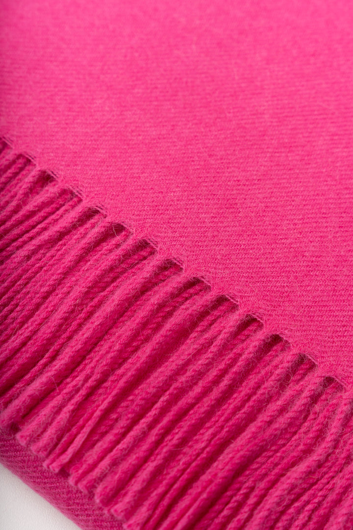 Manta Ydeal De Baby Alpaca Color Fucsia