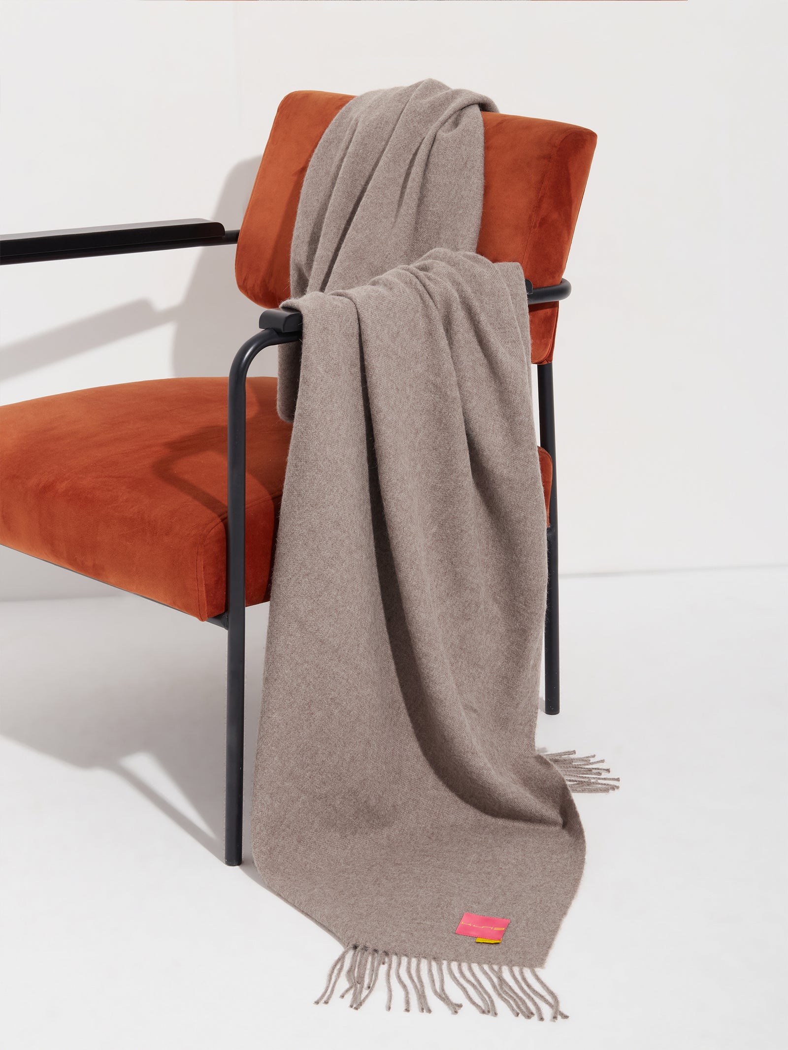 Manta Jet De Baby Alpaca Color Marron