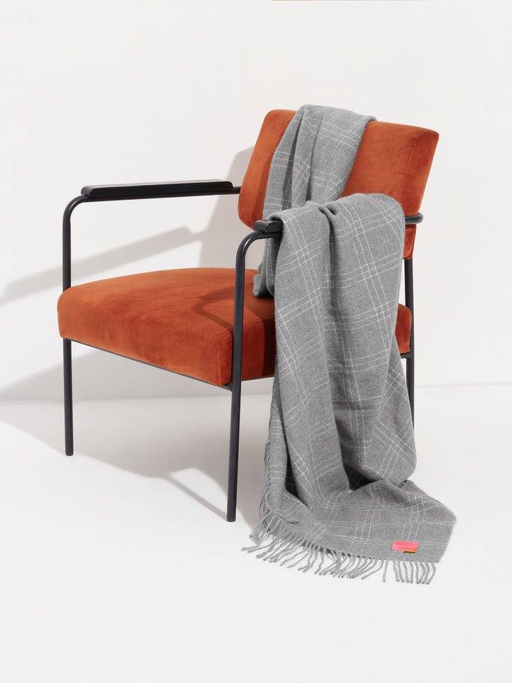 Manta Jetlag De Baby Alpaca Color Gris