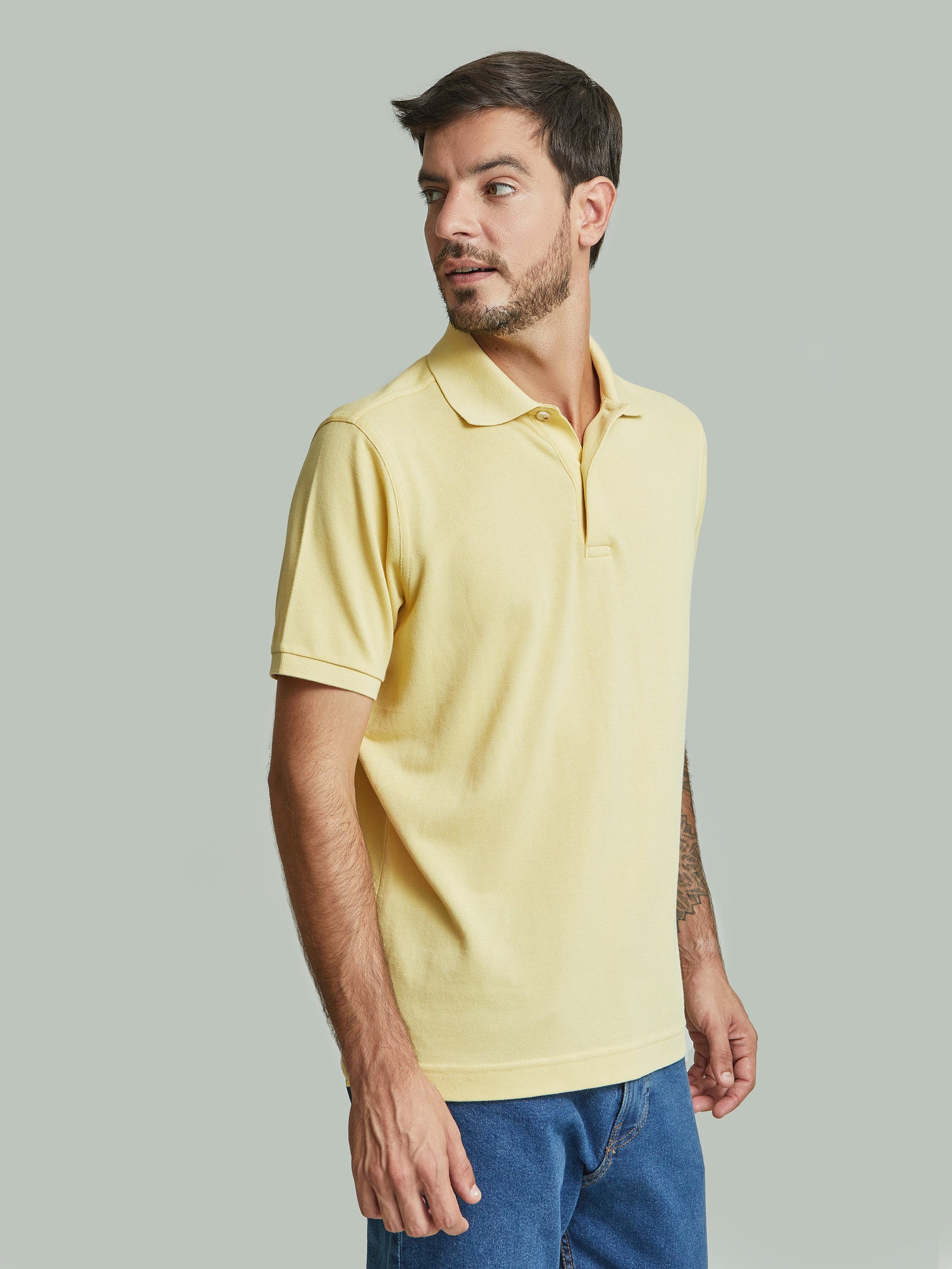 Yellow Cotton Weinsberg Polo Shirt
