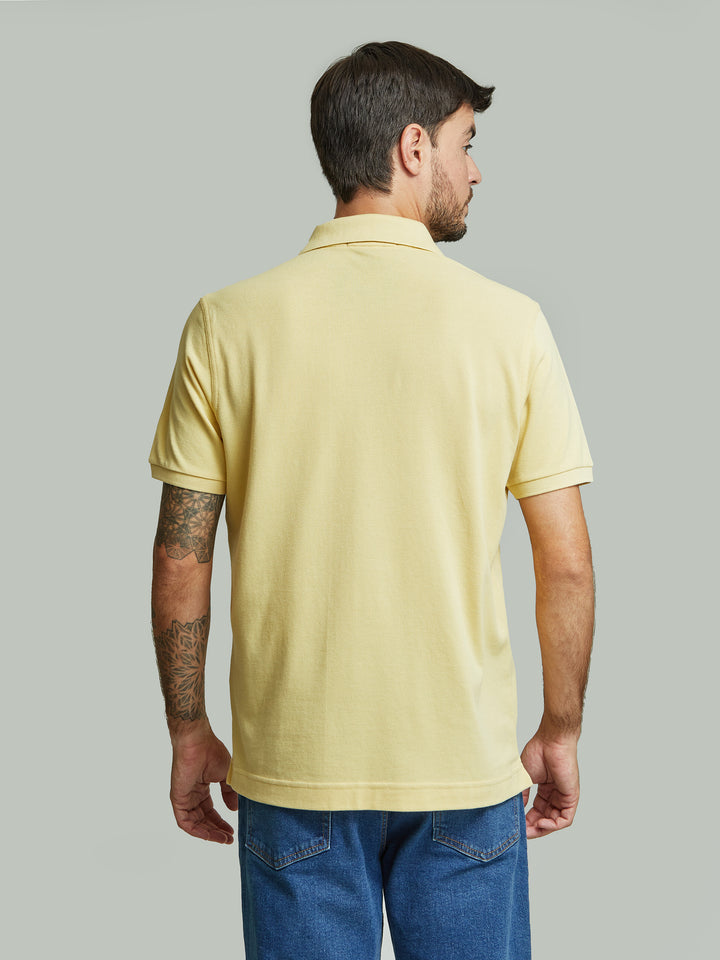 Yellow Cotton Weinsberg Polo Shirt