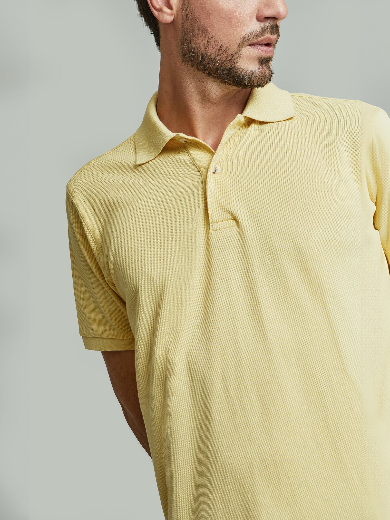 Yellow Cotton Weinsberg Polo Shirt