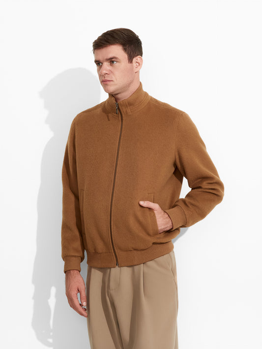 Casaca Alois De Baby Alpaca Color Camel