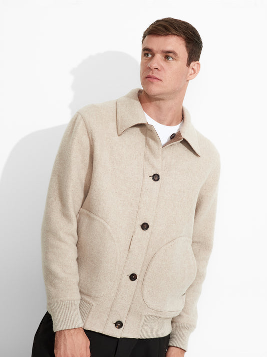 Casaca Zack De Baby Alpaca Color Beige
